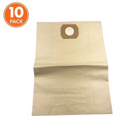 Universal Replacement Paper Filter Bag for SWD12000 Wet / Dry Vacuum and Others | 10 Pack -  SUN JOE, SWD-12GB-10PK